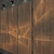 Glowing Wooden Wall Panel 3D model small image 2