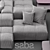 Saba Pixel: Stylish Italian Sofa 3D model small image 2