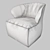 Leather Armchair Elegance 3D model small image 3