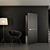 Elegant Matte Black Profil Doors 3D model small image 2