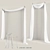 Bracketed Blind and Curtain Set 3D model small image 1