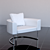 Craft Armchair - Italian Design, Chrome Finish 3D model small image 1