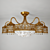 Salona Bronze Chandelier, 9-Light 3D model small image 1