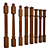 8-Piece Set: Sturdy Posts & Balusters 3D model small image 2