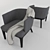 West Elm Oliver Chair: Sleek and Stylish Seating 3D model small image 1