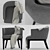 West Elm Oliver Chair: Sleek and Stylish Seating 3D model small image 3