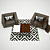 Cozy Home Comfort Bundle: Chairs, Blankets, Cushions, Rugs & Tables 3D model small image 2