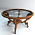 Antique Coffee Table with Coat of Arms 3D model small image 2