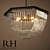 Art Deco Inspired Clear Glass Chandelier 3D model small image 2