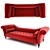 Elegant Classic Sofa 3D model small image 1