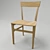 Italian Plywood Light Chair 3D model small image 1