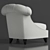 Luxury Leather Armchair: Angelo Cappellini Magda 3D model small image 3