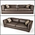 Absolute Luxe Leather Sofa 3D model small image 1