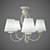 Elegant Alfa Irma Chandelier 3D model small image 1