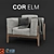 COR Elm Armchair: Sleek Design, Superior Comfort 3D model small image 1