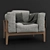 COR Elm Armchair: Sleek Design, Superior Comfort 3D model small image 2