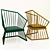 Sleekly Designed Patricia Urquiola Chair 3D model small image 1