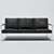 Fabricius: Sleek and Stylish 3-Seater Sofa 3D model small image 1