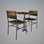 Vintage Restaurant Furniture Set 3D model small image 1