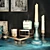 Elegant H&M Home Decor Set 3D model small image 2