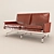 Luxury Leather Sofa: Exceptional Quality & Style 3D model small image 1