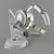 Macintosh Style Mechanical Arm Holder with Lighting 3D model small image 1