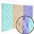 Velvet Soft Wall Panel | Unique Pleated Design 3D model small image 1