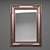 Sleek Open Frame Mirror 3D model small image 1