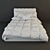 Laguna Florence White Leather Bed 3D model small image 1