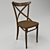 Elegante Italian Dark Wood Chair 3D model small image 1