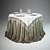 Festive Round Tablecloth 3D model small image 2