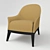 Cozy Comfort Lounge Chair 3D model small image 1