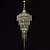 Elegant Cascade Chandelier: Willowlamp Droplet 3D model small image 1