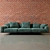 Modern Discovery: Stylish 3-Seater Sofa 3D model small image 1