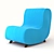 Sleek | Modern Armchair 3D model small image 1