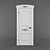 Elegant MDF Door - K-25GB 3D model small image 1