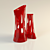 Elegant Ceramic Vase 3D model small image 1