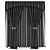 Versatile Three-Position Curtain 3D model small image 1