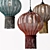 Luxury Glass Pendant Light 3D model small image 2