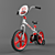 Vibrant Kids Bicycle: Vray & Fbx Max2014 (52x73x97.5 cm) 3D model small image 2