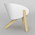 Branca Lisboa Curva Chair: Sleek 3D Model Design 3D model small image 2