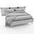 Modern Boconcept Bed 3D model small image 3