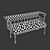 Romantic Love Bench 3D model small image 3