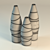 Elegant Glass Bottle Decor 3D model small image 3