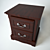 Melody-RB Bedside Table - Malaysia Made 3D model small image 2