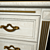 Victoria Gold Bedside Table - Elegant and Functional 3D model small image 1