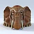 Elephant Ashtray: Stylish & Durable 3D model small image 2