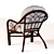 Roma Rattan Chair: Comfort and Elegance 3D model small image 3