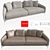 Alivar Land Sofa: Modern Comfort and Style 3D model small image 1