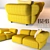 Butterfly BT007: Elegant Italian Sofa 3D model small image 1